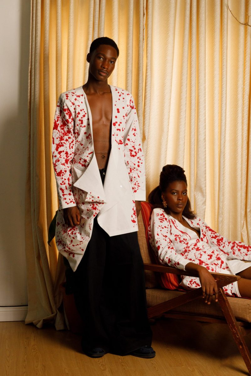 a male and a female model wearing the cutesaint pitie blazers
